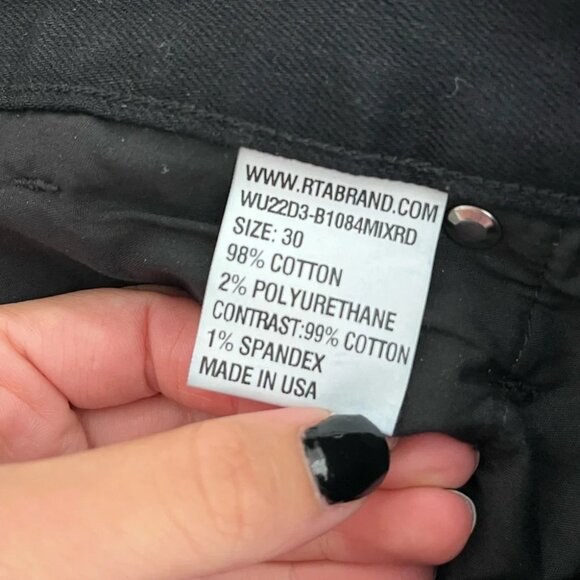 RtA Arwen contrast denim jean size 30 - Picture 6 of 7